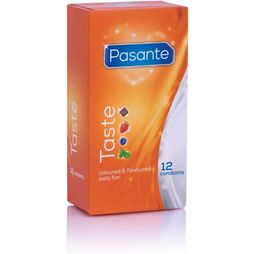Box of 12 Pasante Flavours (Taste) Condoms