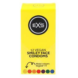Boxed EXS Smiley Faces condoms 12