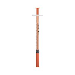 Unisharp 1ml 30G Fixed Needle Syringe: Red
