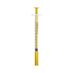 Unisharp 1ml 30G Fixed Needle Syringe: Gold