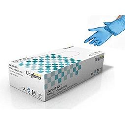 Unigloves Unicare Soft Nitrile Blue Gloves