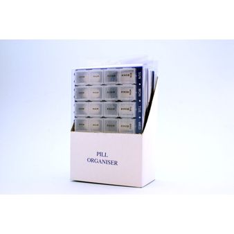 28 Compartment Weekly Pill Organiser Tray alternative