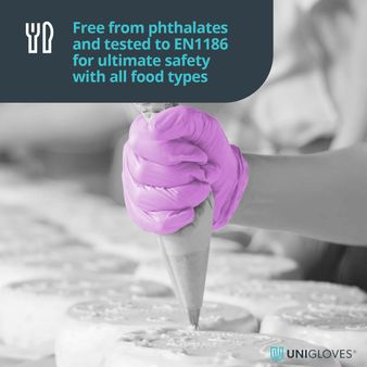 Unigloves Violet Pearl Nitrile Gloves alternative
