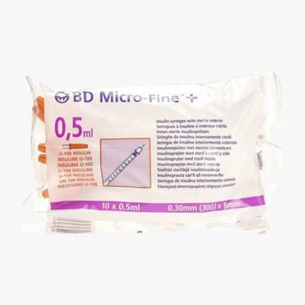 BD Microfine Insulin Syringe &amp; Needles 0.5ml, 30g x 8mm alternative