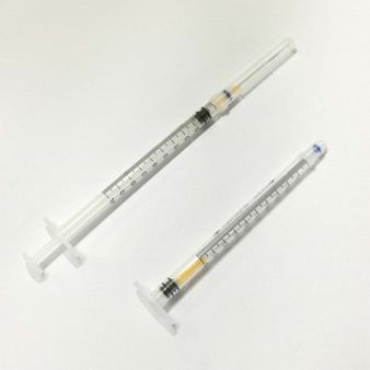 Clickzip Safety Syringe 1ml Fixed Retractable Needle &amp; Syringe Blue 23g x 25mm alternative