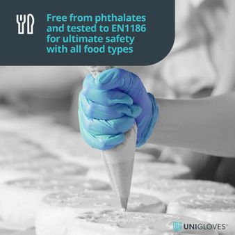 Unigloves Blue Pearl Nitrile Gloves alternative