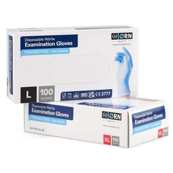 Orn Blue Nitrile Disposable Gloves alternative