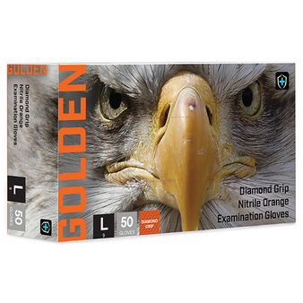 ØRN Golden Diamond Grip Orange PF Nitrile Box 50 alternative