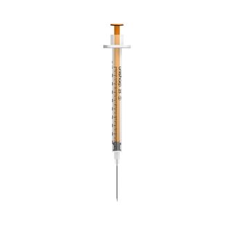 Unisharp 1ml 25G (25mm) Fixed Needle Low Dead Space Syringe alternative