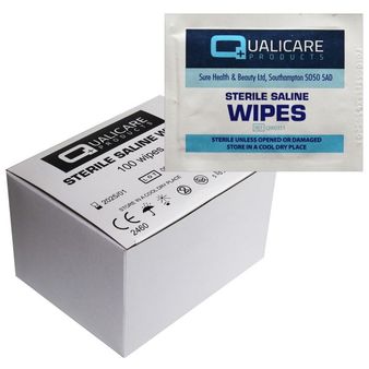 Qualicare Sterile Saline Wipes alternative