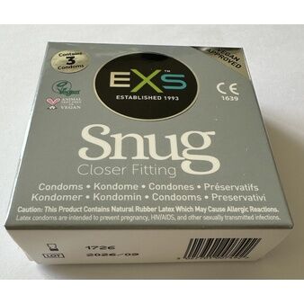 Packet of 3 EXS Snug Fit in box
