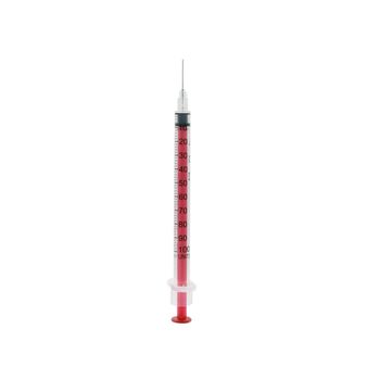 Acufine 27g x 1/2″ (0.4mm x 12mm) U-100 Fixed Insulin Needle &amp; Syringe Ultra Low Dead Space