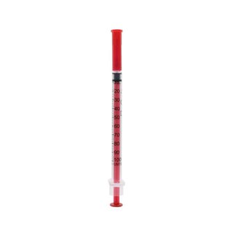 Acufine 27g x 1/2″ (0.4mm x 12mm) U-100 Fixed Insulin Needle &amp; Syringe Ultra Low Dead Space alternative