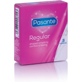Box of 3 Pasante Regular Condoms
