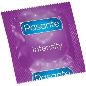 Box of 3 Pasante Intensity (Ribbed &amp; Dotted) Condoms alternative