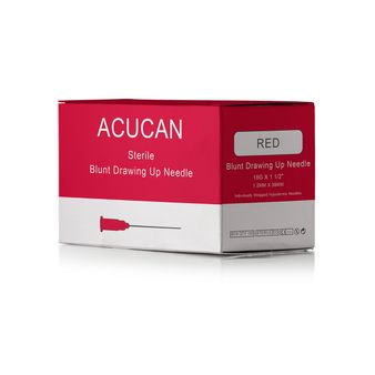 Unisharp 18g 1½" Red Blunt Drawing Up Needles alternative