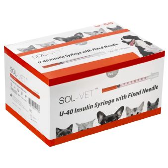 Sol-Vet 0.3ml 29g 0.5 inch U40 Syringe Fixed Needle alternative