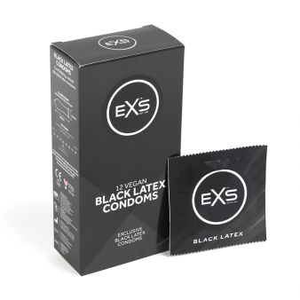 EXS Boxed Black condoms 12 alternative