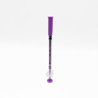 Acufine 30g 0.5ml (0.3mm x 8mm) U-100 Ultra Low Dead Space Fixed Needle &amp; Syringe Purple alternative