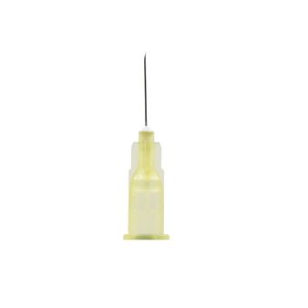 Box of 100 Acucan 30G X 0.5" (0.3mm x 12.7mm) Yellow Hypodermic Needle alternative