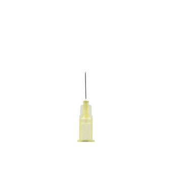 Box of 100 Acucan 30G X 0.5" (0.3mm x 12.7mm) Yellow Hypodermic Needle