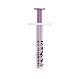 Unisharp 1ml 30G (12mm) fixed needle syringe: Purple