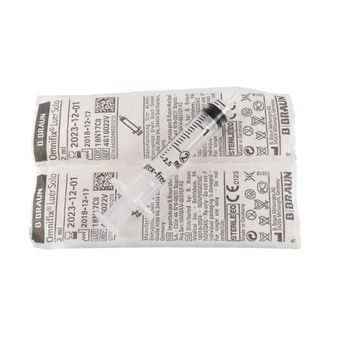 BBraun Omnifix 2 / 2.5ml Syringes 3 Part alternative