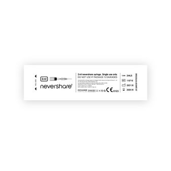 Nevershare 2ml Luer Slip Green Syringes alternative