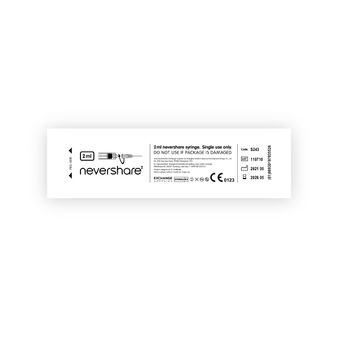 Nevershare 2ml Luer Lock Blue Syringes alternative
