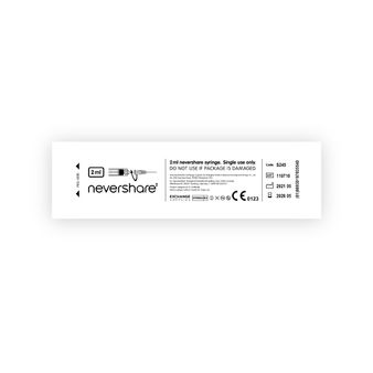 Nevershare 2ml Luer Lock Yellow Syringes alternative
