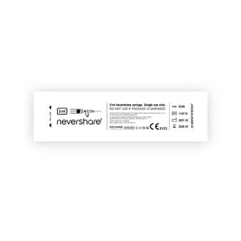 Nevershare 2ml Luer Lock Pink Syringes alternative