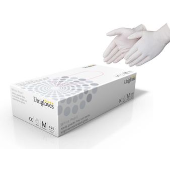 Unigloves White Pearl Nitrile Gloves alternative