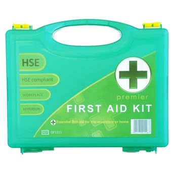 HSE Compliant 10 Person Premium First Aid Kit With Wall Bracket (QF1111) alternative