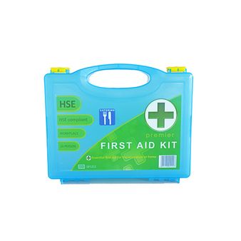 HSE Catering 10 Person Premium First Aid Kit in Box + Wall bracket (QF1211) alternative
