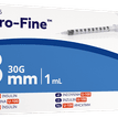 BD (Embecta) Microfine Plus 1ml Insulin Syringe &amp; Needles U100 30g x 8mm additional 1