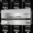 EXS PULL Large Condoms | Hypoallergenic Non-Latex &amp; Silicone Lubricated Box of 72 additional 1