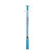 Unisharp 1ml 28G Fixed Needle Syringe: Blue (12mm Needle) additional 1