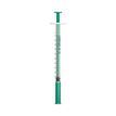 Unisharp 1ml 28G Fixed Needle Syringe: Green (12mm Needle) additional 1