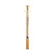 Unisharp 1ml 28G Fixed Needle Syringe: Orange (12mm Needle) additional 1