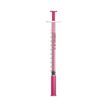 Unisharp 1ml 28G Fixed Needle Syringe: Pink (12mm Needle) additional 1