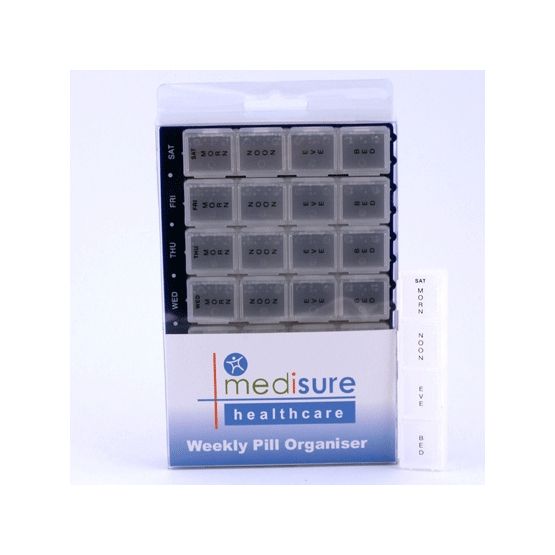 28 Compartment Weekly Pill Organiser Tray