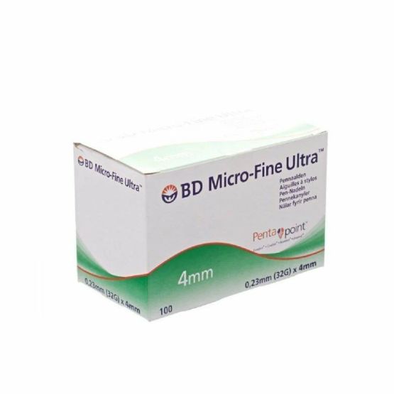 BD Micro-Fine Ultra Pen Needles Penta Point 32g x 4mm - Box of 100