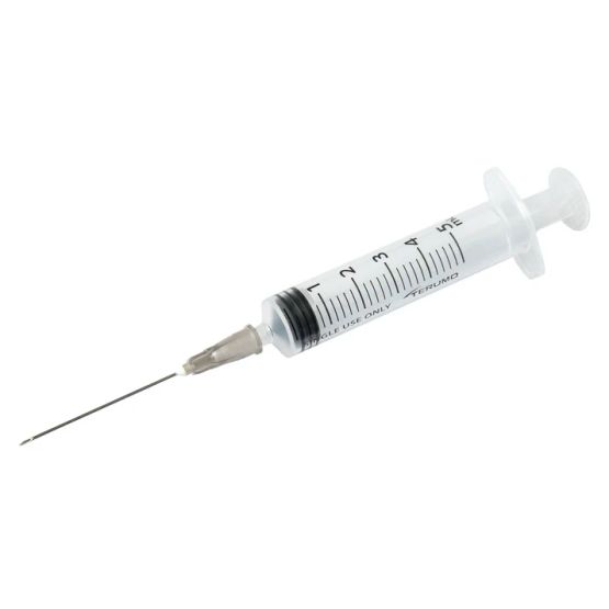Terumo 5ml Syringe with Needle 21g x 1 1/2" 0.8x38mm