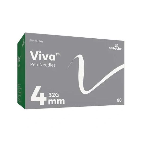 32g 4mm BD Viva Pen Needles Box of 90