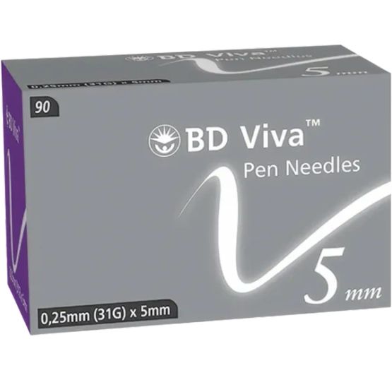31g 5mm BD Viva Pen Needles Box of 90