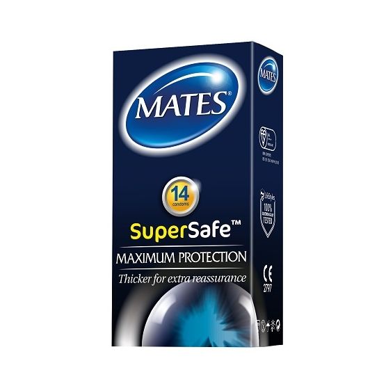 Mates Super Safe Condoms 14 Pack