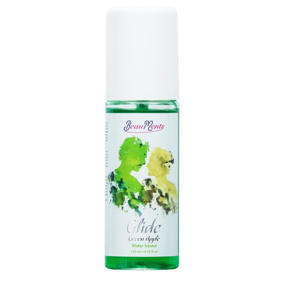 Beauments Glide Water Based Lubricant Green Apple 125ml