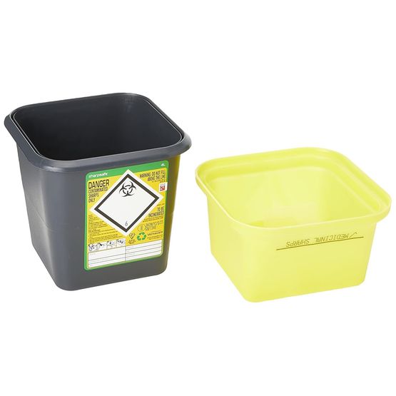Frontier 4L Sharps Bin Container