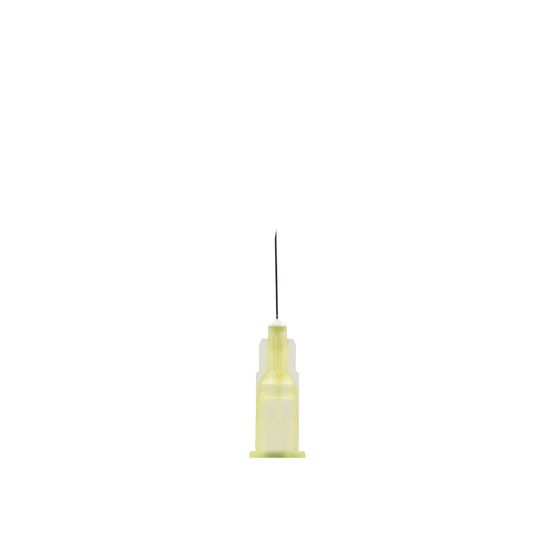 Box of 100 Acucan 30G X 0.5" (0.3mm x 12.7mm) Yellow Hypodermic Needle