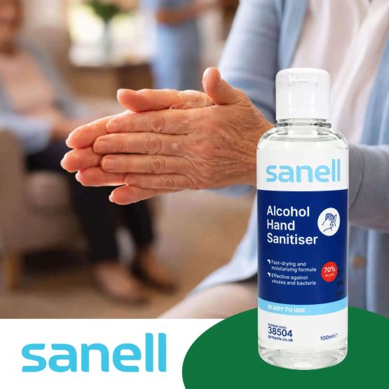 Sanell Alcohol Based Hand Sanitiser Gel (100ml) Bottle